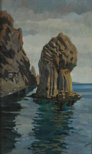 rocce basaltiche, Acireale, faraglione crollato