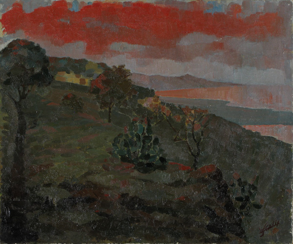 scende la sera  (la Timpa, Acireale)