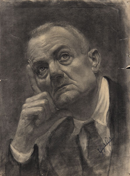 ritratto a carboncino